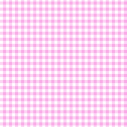 White/Bubble Gum Pink - Gingham